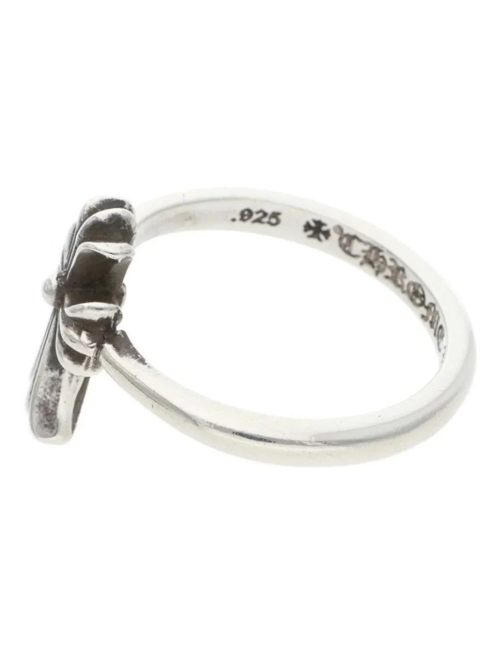 Chrome Hearts Bubblgm CH Bubblegum CH Cross Silver Ring